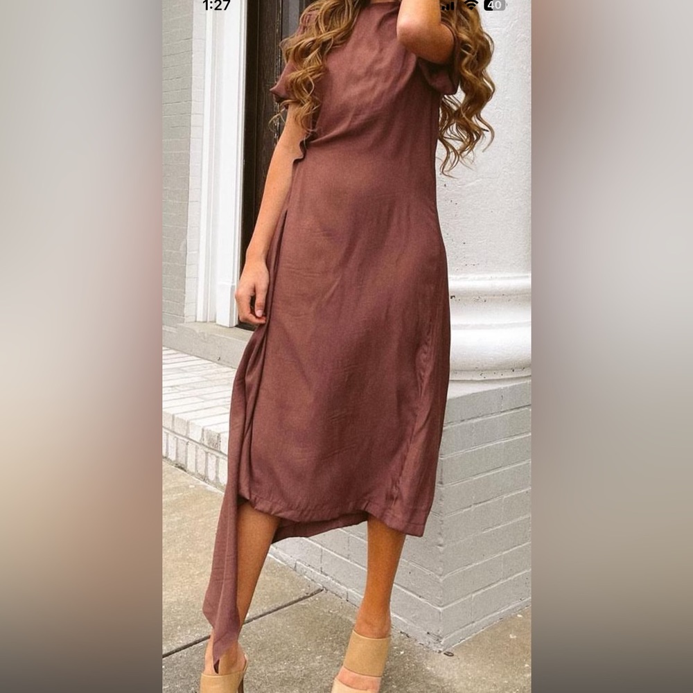 Side draped dress